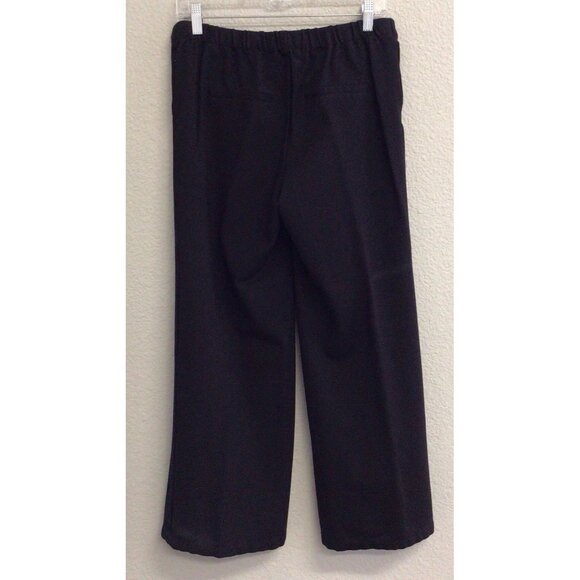 H by Halston Women’s Pants Black Size 10P Petite Pull-On Knit Elastic Waist - Picture 2 of 8